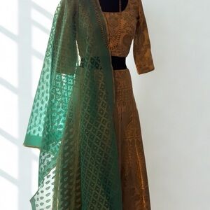 Regal Gold Lehenga Choli